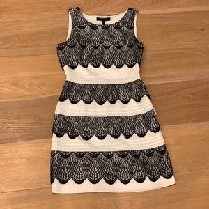 BCBGMaxAzria Lorenna lace tiered dress